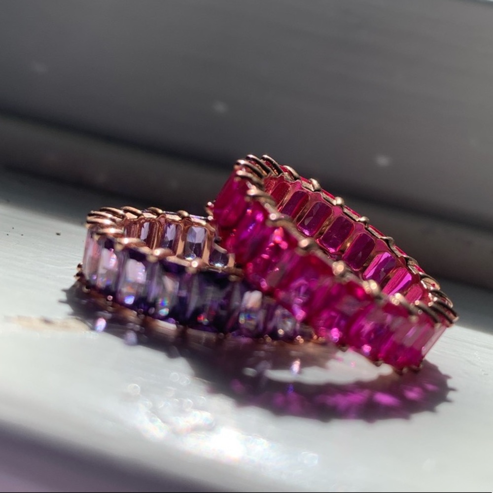Adinas jewels baguette ring bundle